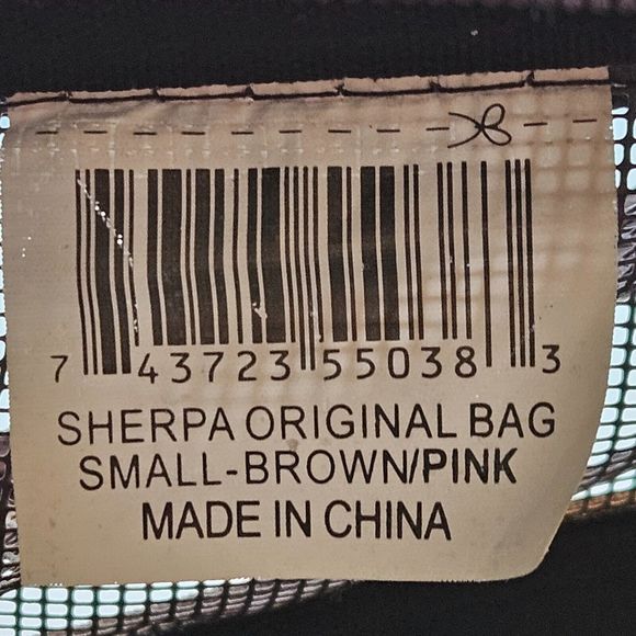 Sherpa Original Pet Carrier Small 14x9x8.5 Brown Pink Travel Bag Portable Kennel - Picture 5 of 16